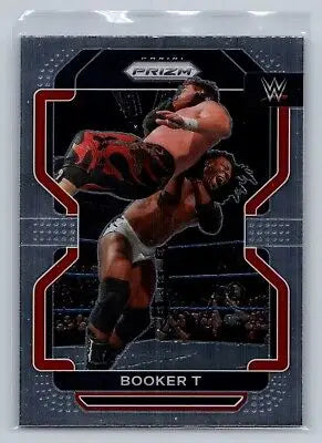 Booker T wrestling card from 2022 Panini Prizm WWE #146 collectible series