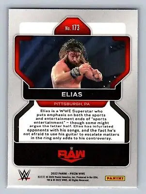 Elias WWE trading card from 2022 Panini Prizm WWE #173 with flat rate shipping