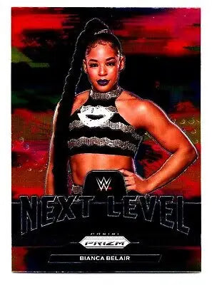 Bianca Belair wrestling card from 2022 Panini Prizm WWE #7 WWE Next Level collection