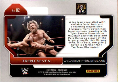 Wrestling trading card of Trent Seven in action from Panini Prizm WWE series