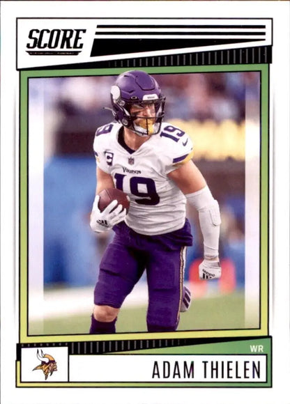 Adam Thielen Minnesota Vikings football card from 2022 Panini Score #104