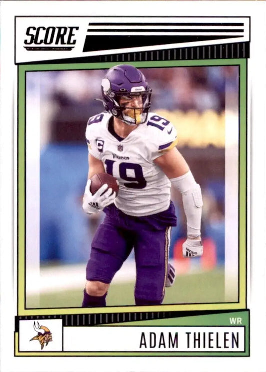 Adam Thielen Minnesota Vikings football card from 2022 Panini Score #104