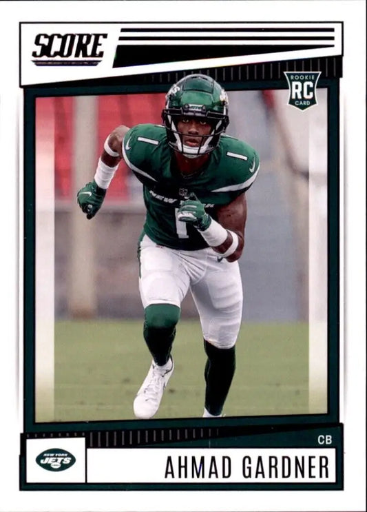 Ahmad Sauce Gardner rookie card from 2022 Panini Score New York Jets NFL Football