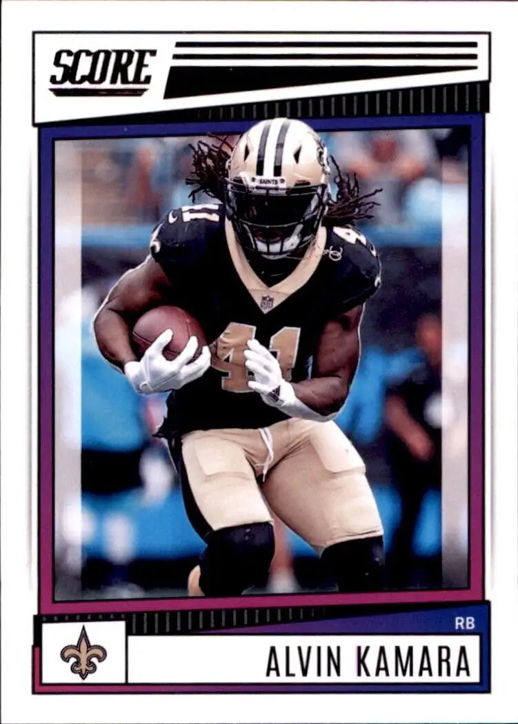 2022 Panini Score Alvin Kamara New Orleans Saints NFL Football card #58展示图