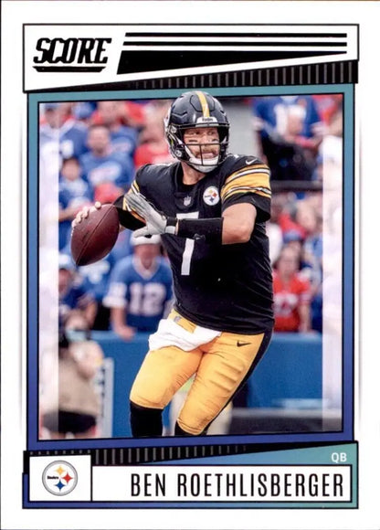 Ben Roethlisberger Pittsburgh Steelers football card from 2022 Panini Score #214