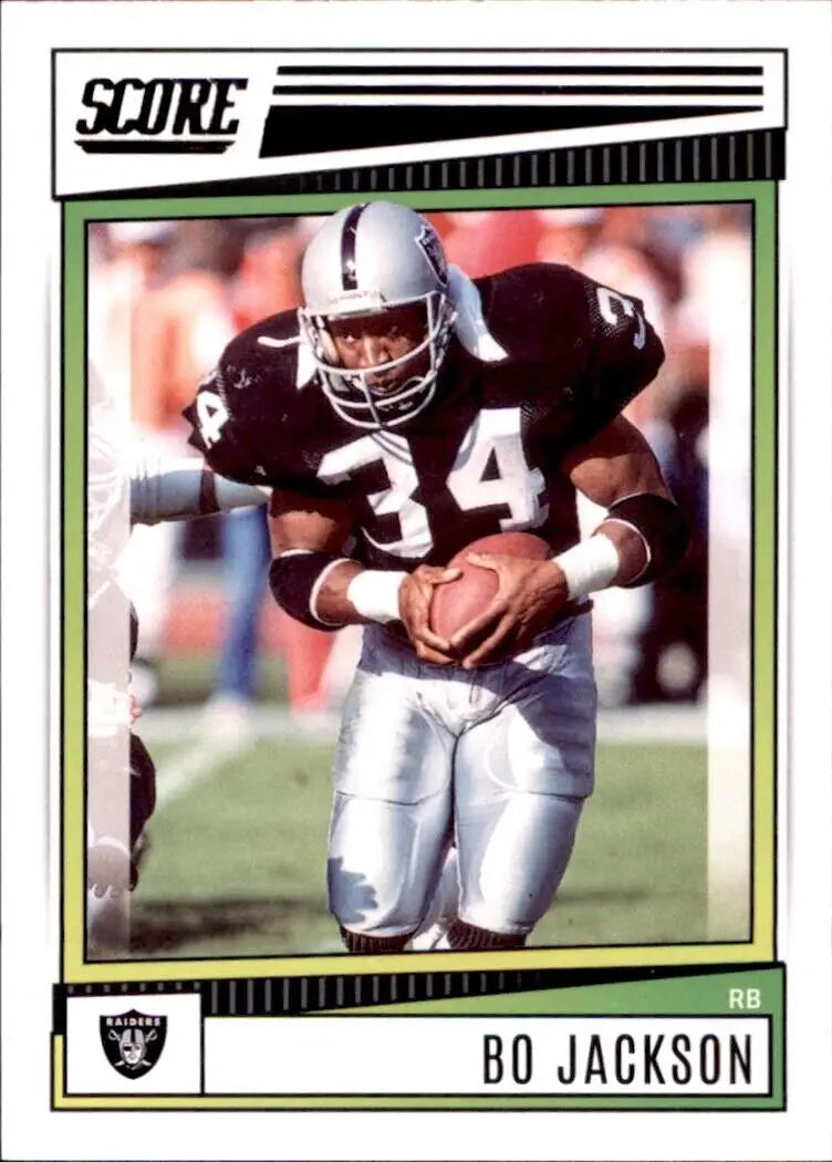 2022 Panini Score Bo Jackson Los Angeles Raiders NFL Football Card #132 for collectors