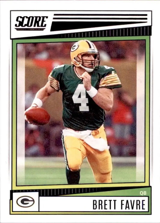 2022 Panini Score Brett Favre Green Bay Packers Football Card #101 for collectors