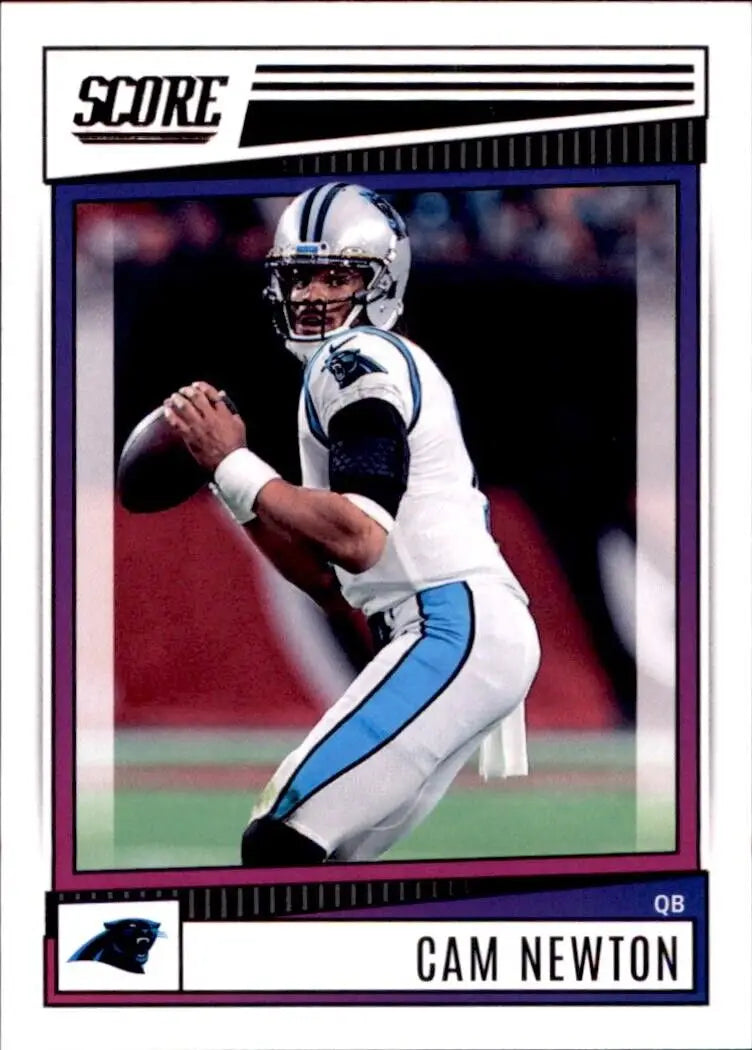 Cam Newton football card from 2022 Panini Score Carolina Panthers NFL #48