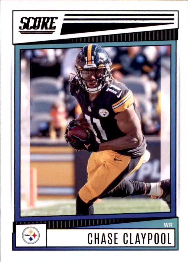 Chase Claypool Pittsburgh Steelers football card from 2022 Panini Score #210