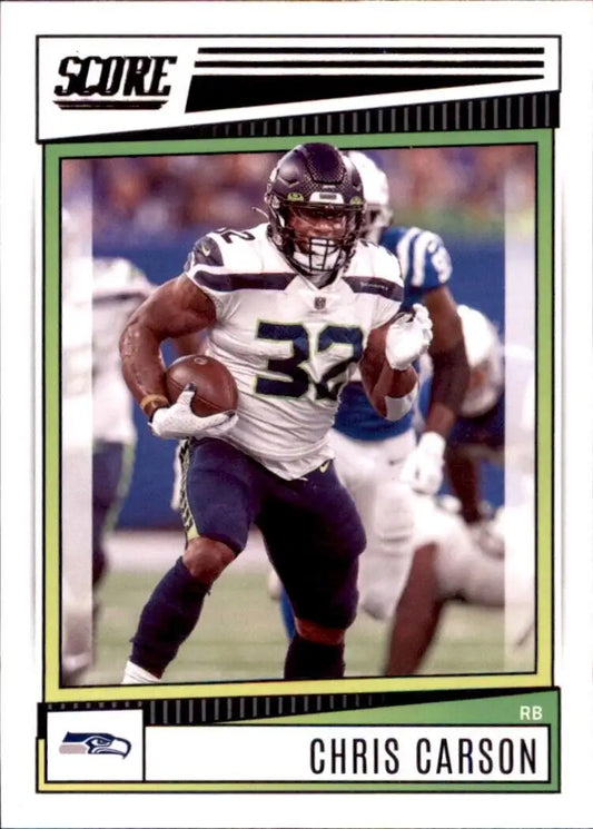 Chris Carson Seattle Seahawks 2022 Panini Score NFL Football Card #175