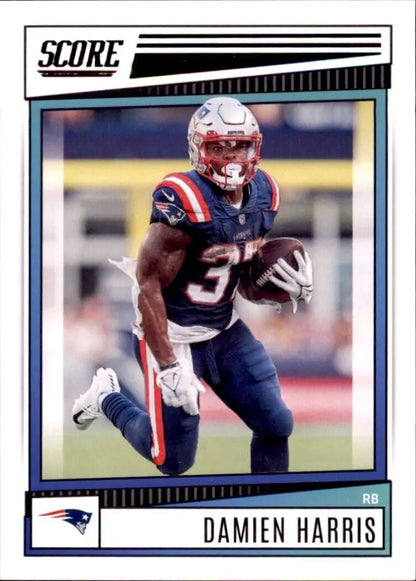 2022 Panini Score Damien Harris New England Patriots NFL Football Card #285