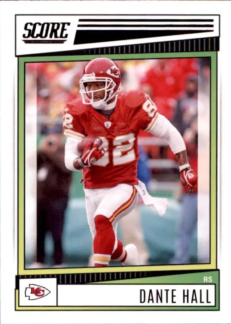 Dante Hall Kansas City Chiefs football card from 2022 Panini Score collection