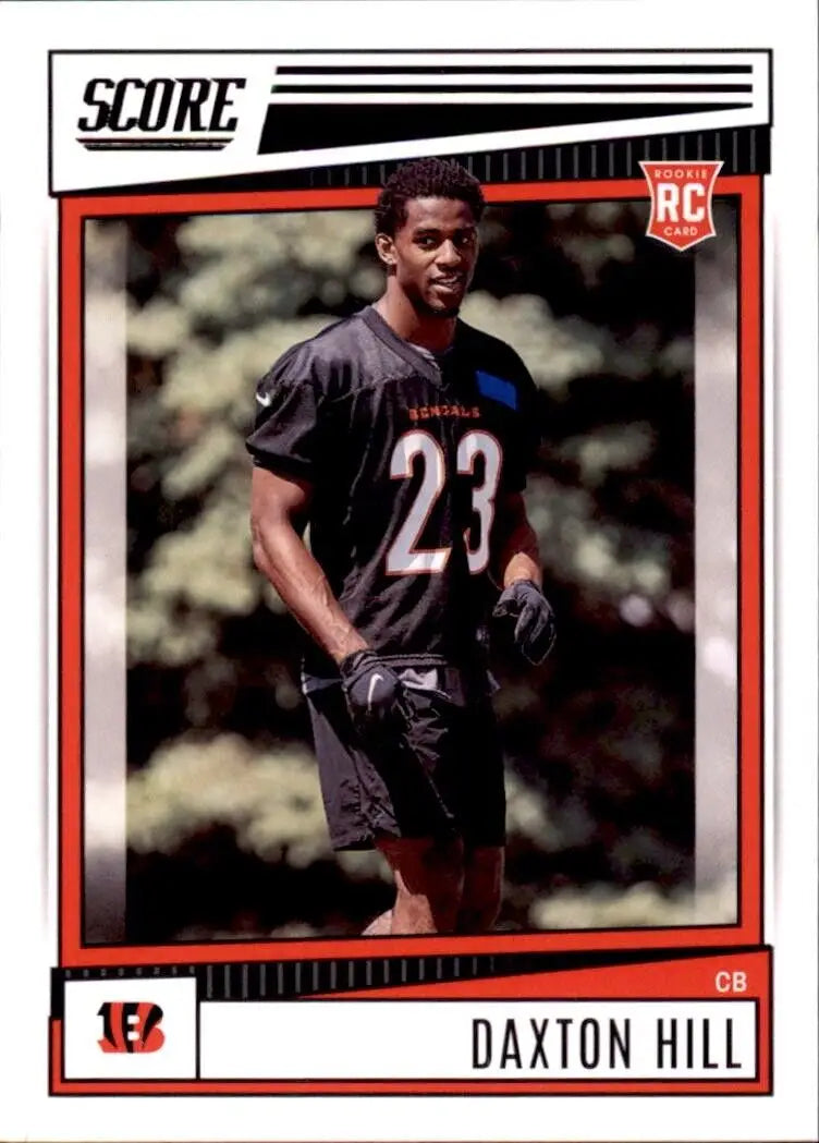 Daxton Hill rookie card from 2022 Panini Score Cincinnati Bengals NFL #366