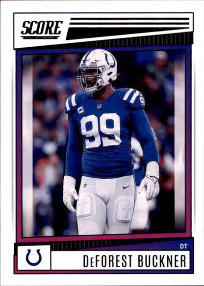 2022 Panini Score DeForest Buckner Indianapolis Colts NFL football card #13