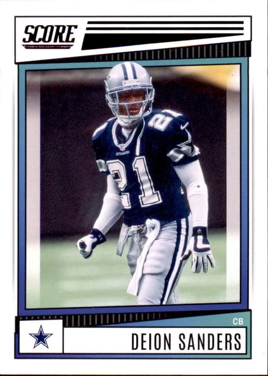 2022 Panini Score Deion Sanders Dallas Cowboys NFL Football card #230 for collectors