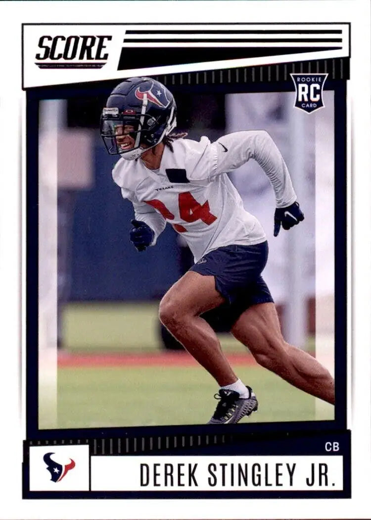 2022 Panini Score Derek Stingley Jr. Rookie Card Houston Texans NFL Football #324