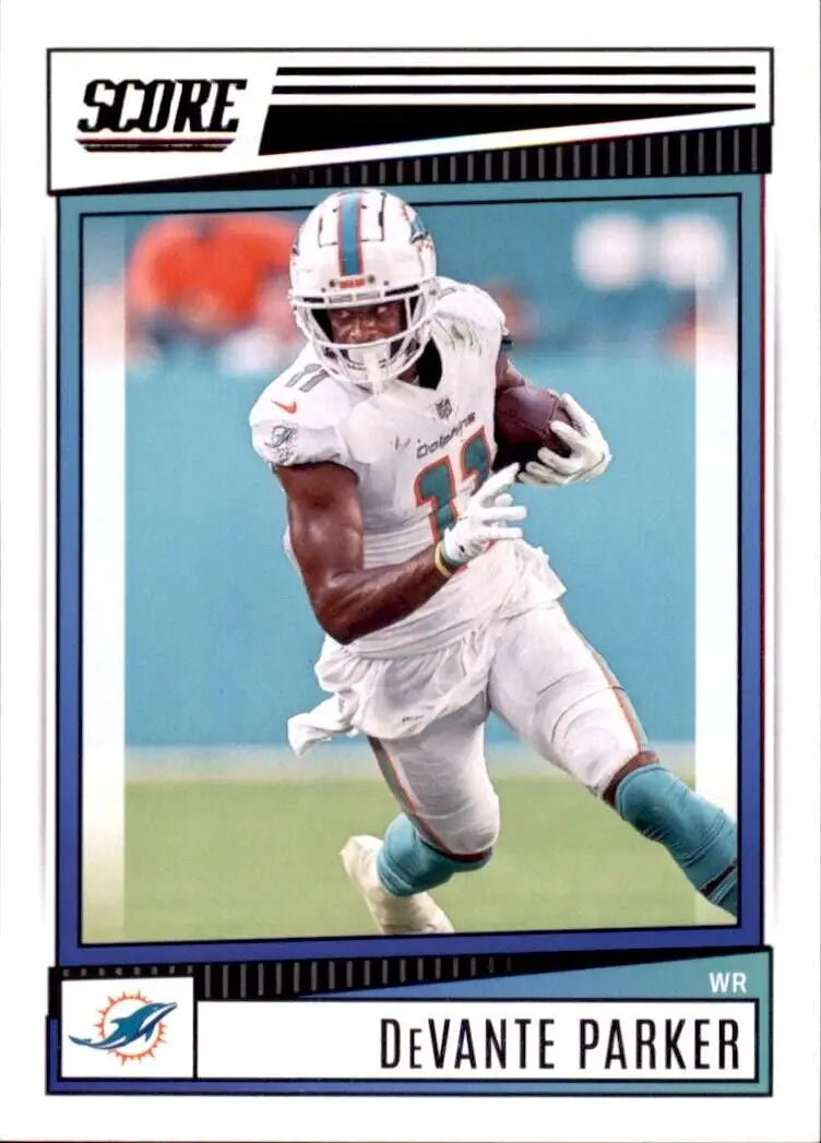 2022 Panini Score DeVante Parker Miami Dolphins NFL Football Card #271 for collectors