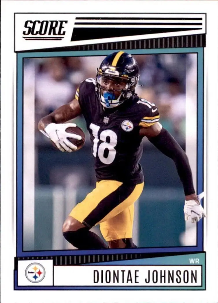 2022 Panini Score Diontae Johnson Pittsburgh Steelers NFL Football Card #211