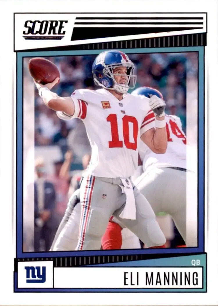 Eli Manning football card from 2022 Panini Score Eli Manning #240 for collectors