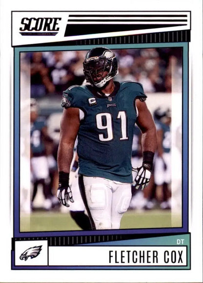 Fletcher Cox Philadelphia Eagles 2022 Panini Score Football Card #248 for collectors