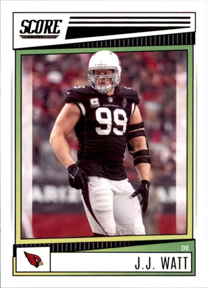 2022 Panini Score J.J. Watt Arizona Cardinals NFL Football card #149 collectible item