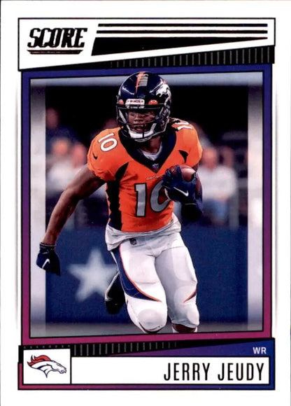 2022 Panini Score Jerry Jeudy Denver Broncos NFL Football Card #75 for collectors