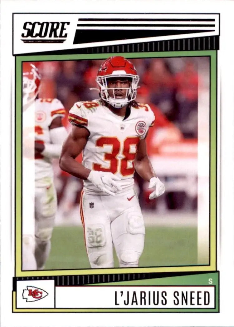 2022 Panini Score L’Jarius Sneed Kansas City Chiefs NFL Football Card #120