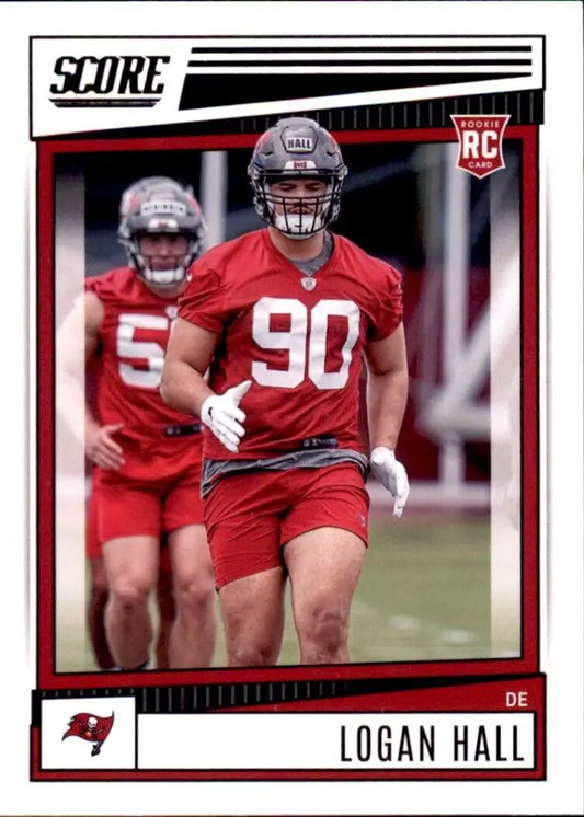 2022 Panini Score Logan Hall rookie card for Tampa Bay Buccaneers NFL #359