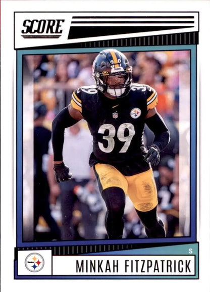 Score Minkah Fitzpatrick Pittsburgh Steelers NFL Football card from 2022 Panini Score