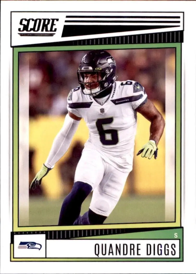 Panini Score Quandre Diggs Seattle Seahawks Football Card #177 for collectors