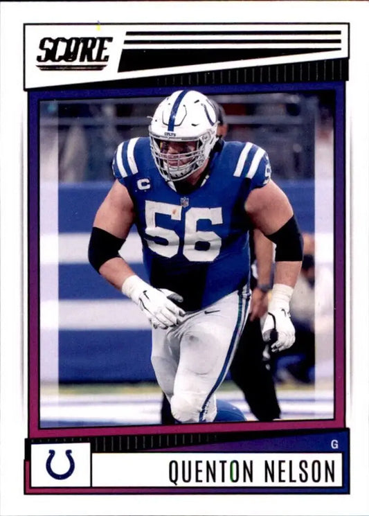 Panini Score Quenton Nelson Indianapolis Colts NFL Football card #10 for collectors