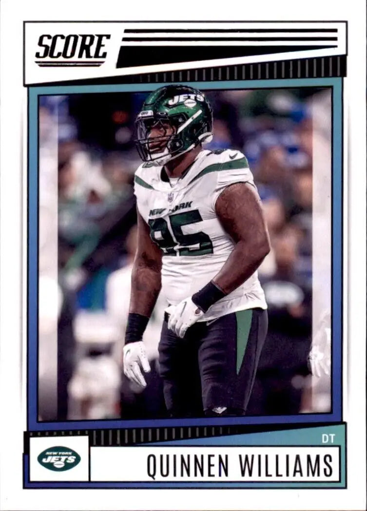 Quinnen Williams football card from 2022 Panini Score New York Jets NFL