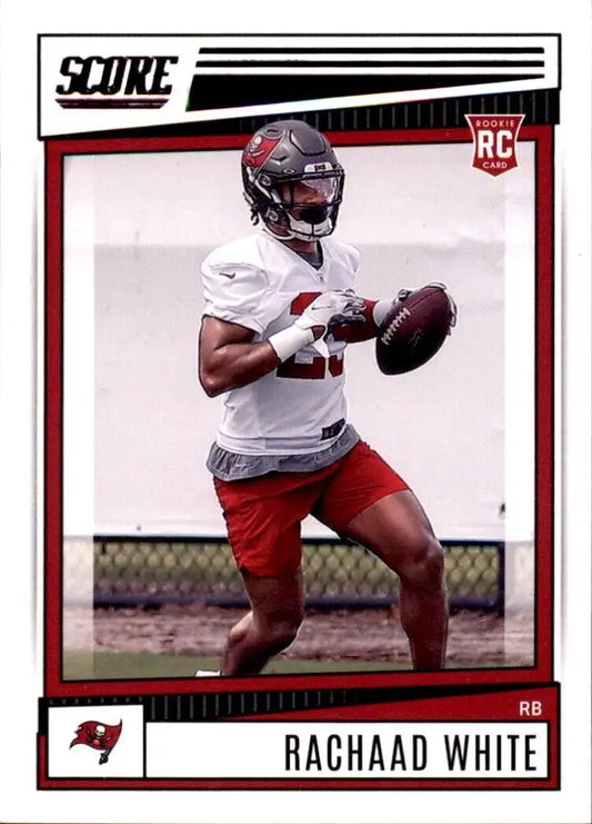 2022 Panini Score Rachaad White Rookie Card Tampa Bay Buccaneers NFL #341