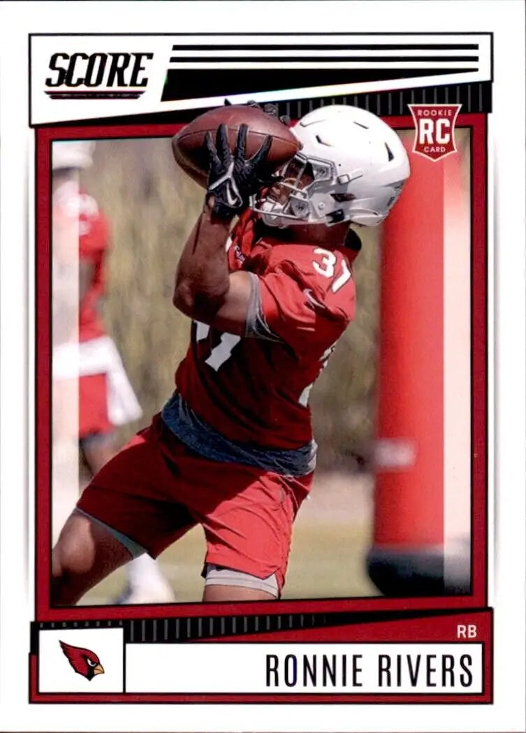 Ronnie Rivers rookie card from 2022 Panini Score featuring Arizona Cardinals #346