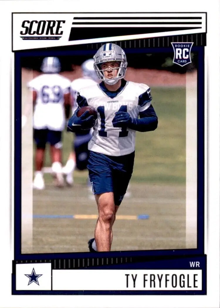 Ty Fryfogle Rookie Card from 2022 Panini Score Dallas Cowboys NFL #396