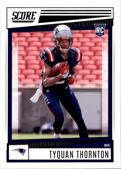 Panini Score Tyquan Thornton rookie card New England Patriots NFL football #388