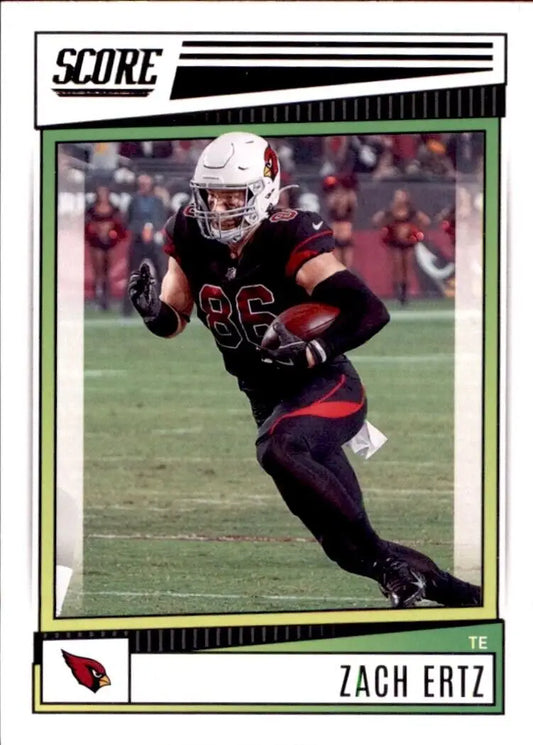 Zach Ertz Arizona Cardinals football card from 2022 Panini Score Zach collection