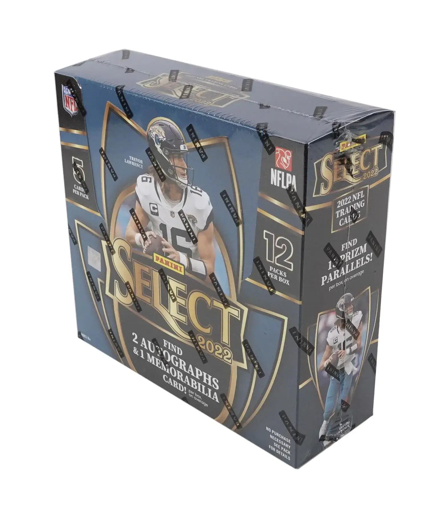 NFL Select 2022 Panini Select Football Hobby Box featuring Jumbo Rookie and Prizm Max design