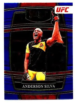 Anderson Silva UFC trading card from 2022 Panini Select UFC Concourse series