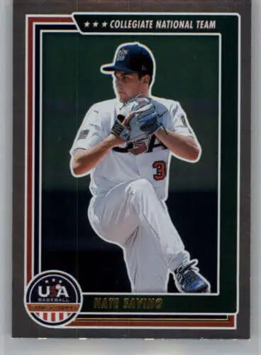 2022 Panini Stars and Stripes Longevity Retail Baseball Card Nate Savino Original Gloss NM-MT