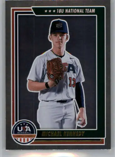 2022 Panini Stars and Stripes Longevity Retail #70 Michael Kennedy baseball card display