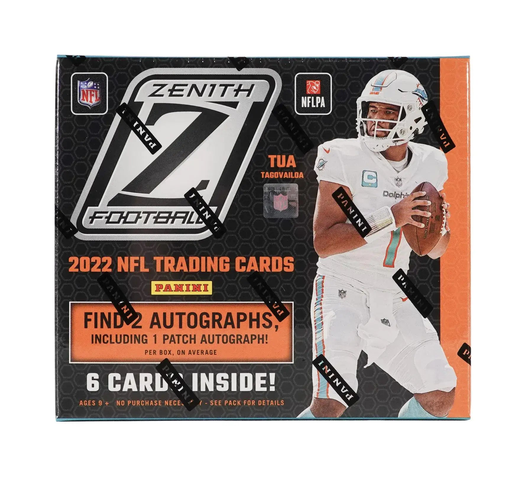 2022 Panini Zenith Football Hobby Box featuring quarterback with patch autographs