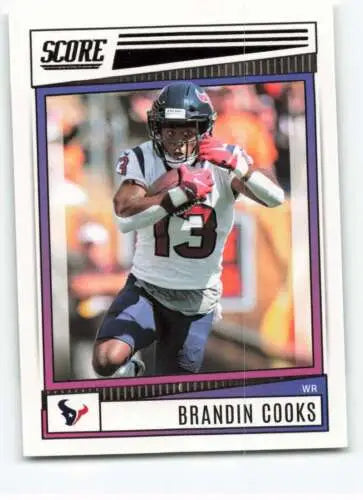 Brandin Cooks football card 2022 Score original gloss NM-MT Texans Simply Sandoval