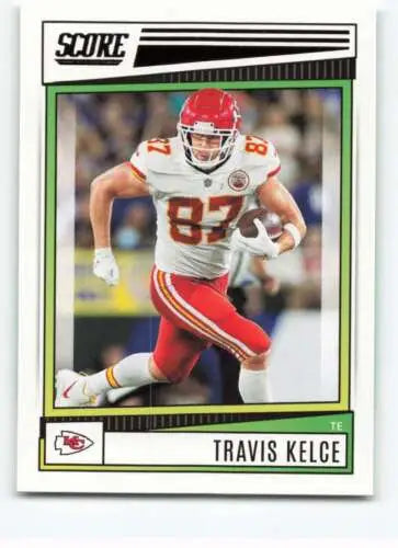 Travis Kelce football card 2022 Score #115 original gloss from Simply Sandoval