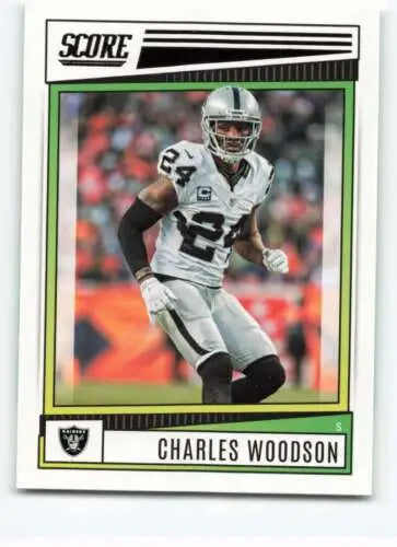 Charles Woodson football card 2022 Score NM-MT Raiders original gloss Simply Sandoval