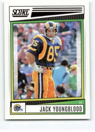 Jack Youngblood 2022 Score #161 NM-MT football card with original gloss from Simply Sandoval