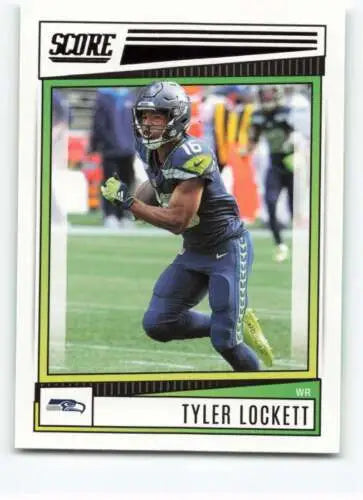 2022 Score #173 Tyler Lockett football card with original gloss from Simply Sandoval