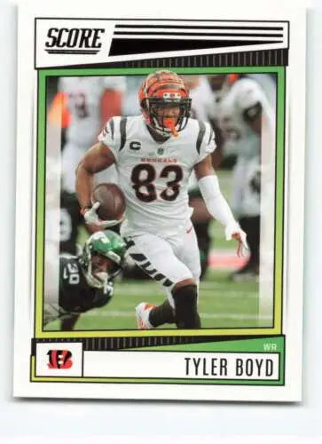 Tyler Boyd football card 2022 Score #193 NM-MT Bengals original gloss Simply Sandoval