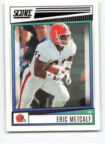 Eric Metcalf football card 2022 Score #209 original gloss Browns Simply Sandoval ID:48649