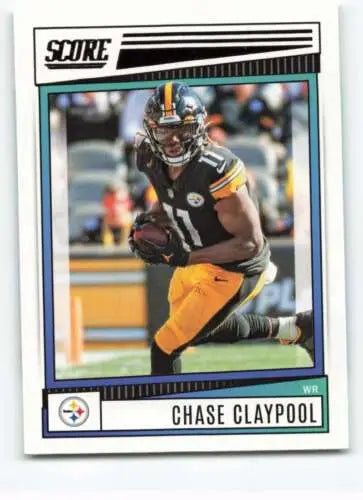 Chase Claypool football card 2022 Score #210 original gloss NM-MT Steelers